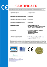 CE Marking - Product meets the requirements of all relevant European Directives