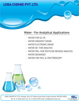 Water - For Analytical Applications