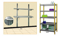 Range R - Safety shelving (KLED, RRA40 and RRA60 models)