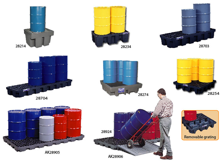 Range G - Pallets & Accumulation Centers for Spill Containment