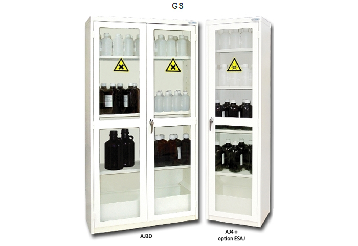 Range 18 - Safety Cabinets with Glazed Doors for Toxics & Noxious Products Range 18 - Safety Cabinets with Glazed Doors for Toxics & Noxious Products